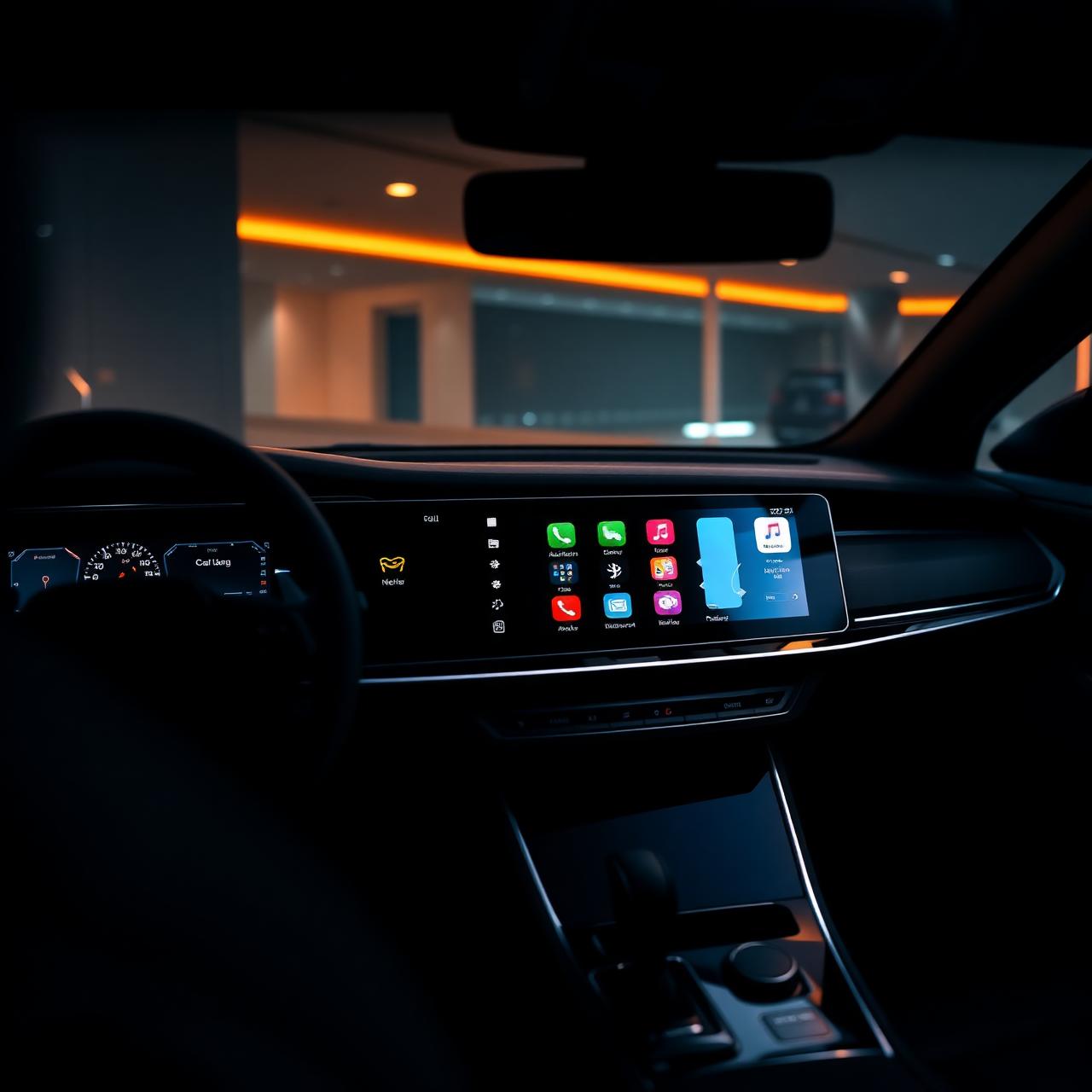 Central multimídia com CarPlay e Android Auto
